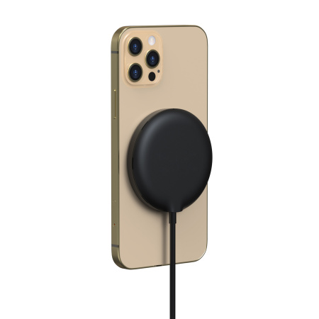 Магнитное беспроводное (15W) зарядное устройство "Magic SOFTTOUCH", покрытие soft touch Магнитное беспроводное (15W) зарядное устройство "Magic SOFTTOUCH", покрытие soft touch