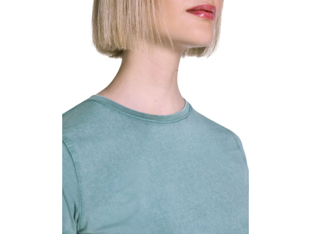 Футболка Fiyi женская, сине-зеленый выстиранный