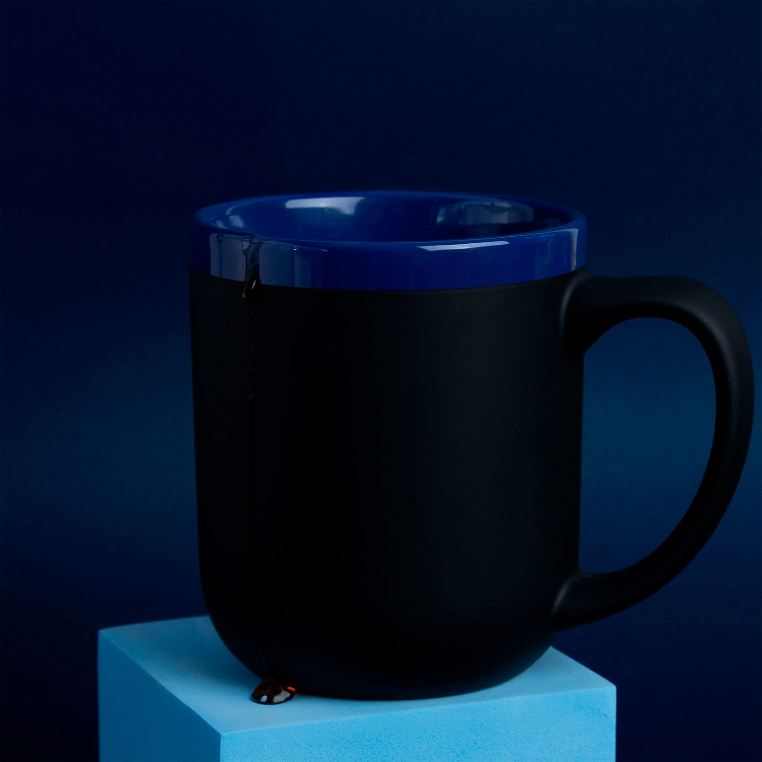 Кружка Barrel, софт-тач, чёрно-серая