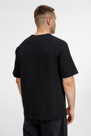 Футболка оверсайз унисекс Avenu, черная, размер XL/XXL