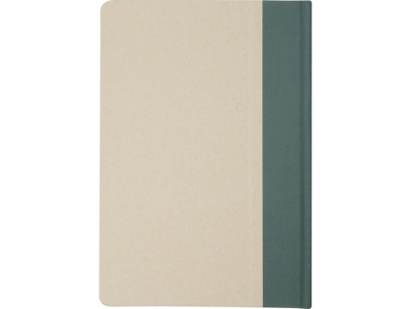 Liliana блокнот формата А5 в твердой обложке из пластика из сахарного тростника - Зеленый яркий