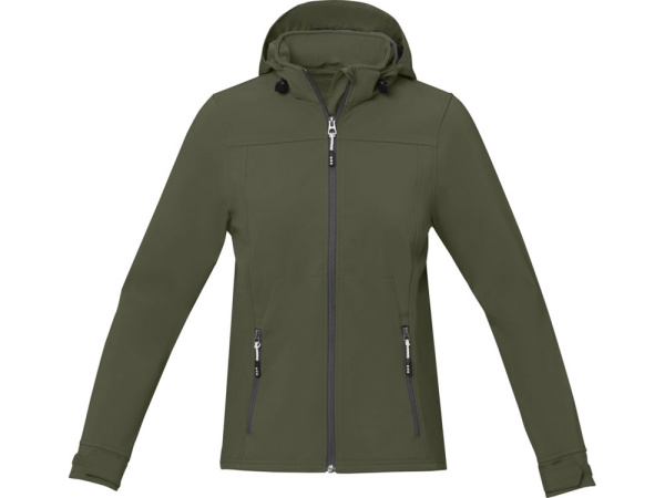Куртка софтшел Ланглей женская, зеленый лесной