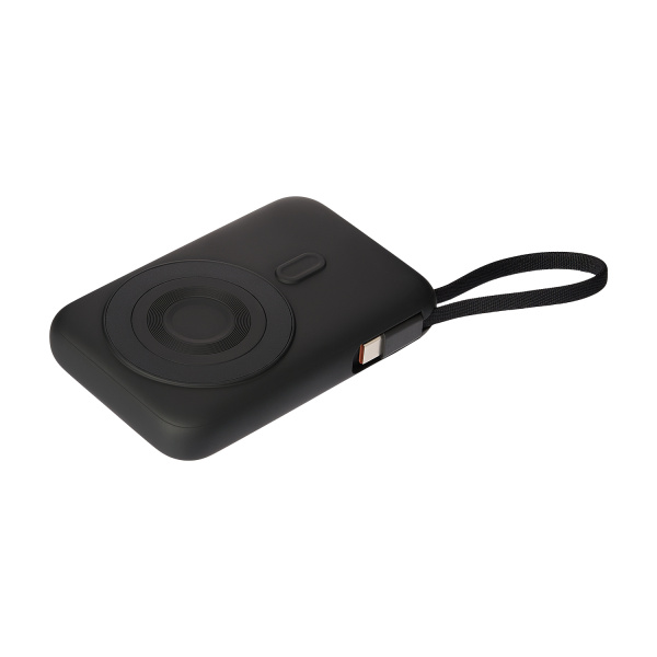 Внешний аккумулятор Комбо (Combo) 4-в-1 10000mAh с функцией беспроводной зарядки 15W, черный