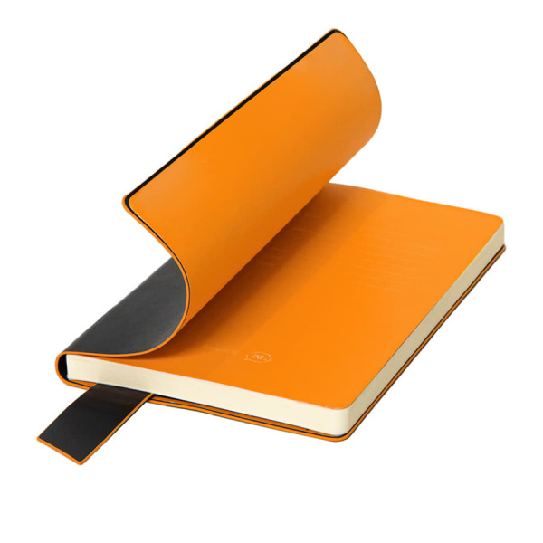 Набор подарочный DESKTOP: кружка, ежедневник, ручка,  стружка, коробка, черный/оранжевый