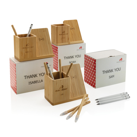 Беспроводная бамбуковая док-станция Calgary, 10 Вт Беспроводная бамбуковая док-станция Calgary, 10 Вт