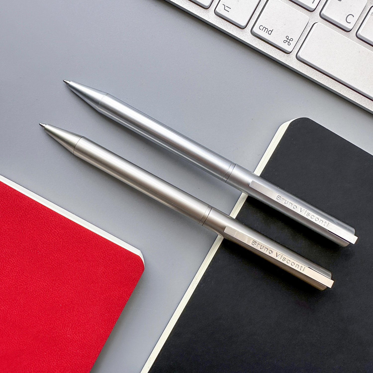 РУЧКА  "BERGAMO" ШАРИКОВАЯ АВТОМАТИЧЕСКАЯ, МЕТАЛЛИЧЕСКИЙ КОРПУС СЕРЕБРЯНЫЙ 0.7 ММ, СИНЯЯ