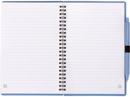 Блокнот А5 Toledo M с обложкой из пшеницы и пластика и шариковой ручкой