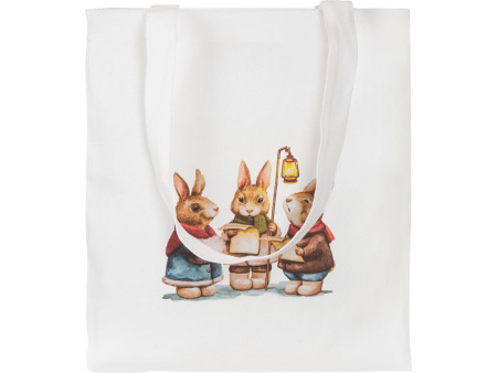 Сумка Element из хлопка для покупок, 180 г, белый