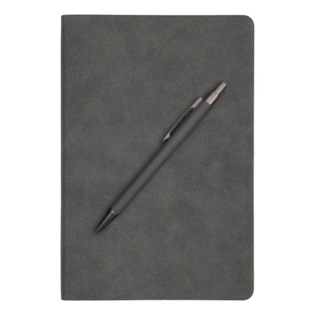 Набор подарочный Solution Superior Duo (ежедневник, ручка), тёмно-серый