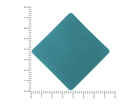 ПАТЧ РОМБ nubuk (голубой) 7,6 х 7,6 см