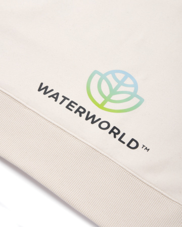 Свитшот Iqoniq Denali из переработанного неокрашенного хлопка, унисекс, 340 г/м²