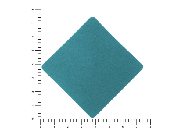 ПАТЧ РОМБ nubuk (голубой) 7,6 х 7,6 см