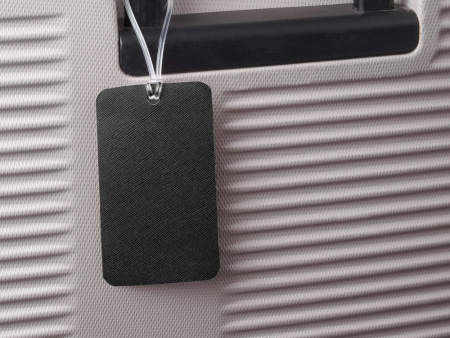 Багажная бирка Favor на силиконовой петле, черный