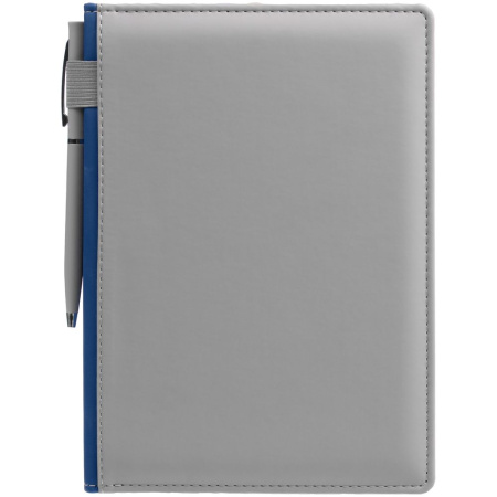 Ежедневник Spain Shall на заказ, недатированный, серый с синим