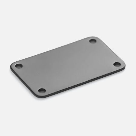 Шильдик металлический Furo, серый металлик