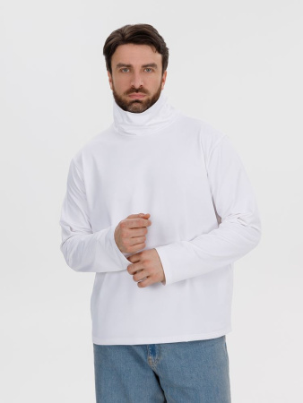 Лонгслив из бифлекса Morfiss, белый, размер XS/S