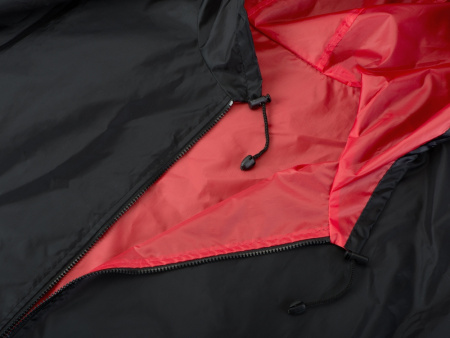 Дождевик Bi-color унисекс, красный/черный