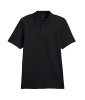 Футболка поло SOFTSTYLE ADULT DOUBLE PIQUE, ЧЕРНЫЙ 2XL