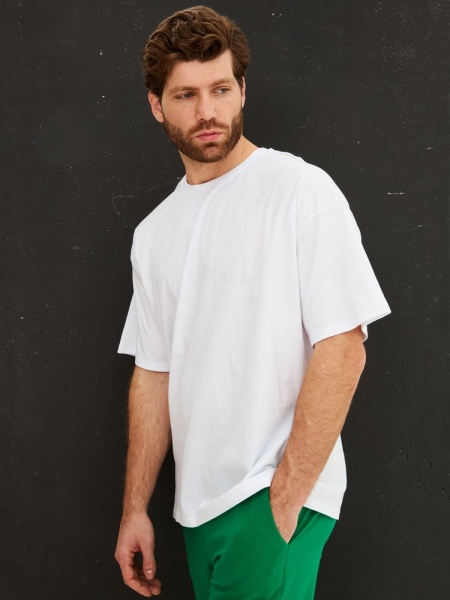 Футболка Oversize Premium, белая, размер S