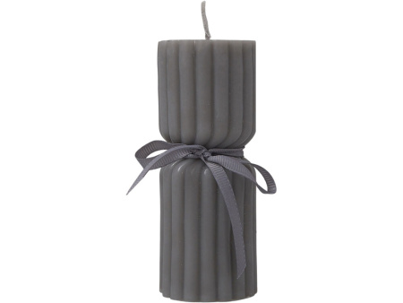 Набор свечей с гранями Vela, темно-серый, белый