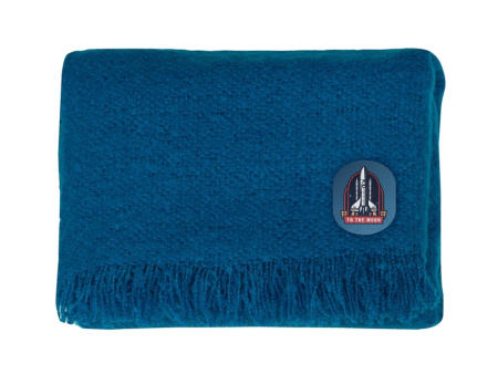Плед акриловый Mohair, синий