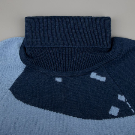 Свитер на заказ Tricksy Net Reglan, полушерсть, размер XXL