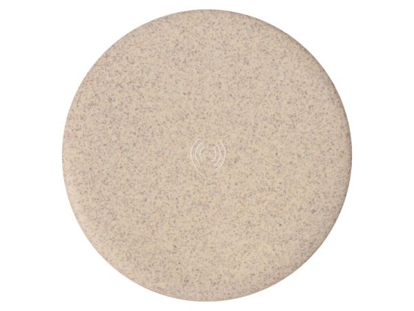 Беспроводное зарядное устройство Wheatty из пшеничной соломы, 5W Беспроводное зарядное устройство Wheatty из пшеничной соломы, 5W