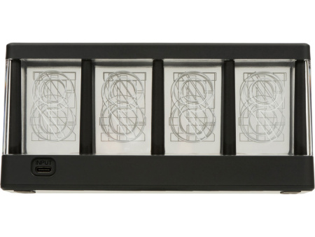 Часы с беспроводной зарядкой Cyber, 10 Вт Часы с беспроводной зарядкой Cyber, 10 Вт