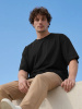 Футболка Oversize Premium 210, черная, размер 3XL