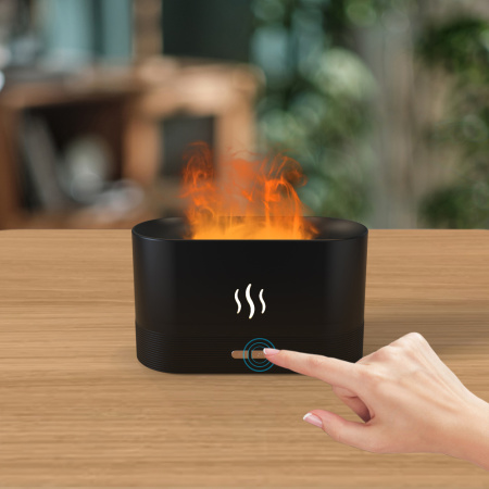 Светодиодный USB увлажнитель-ароматизатор Flame RGB, белый