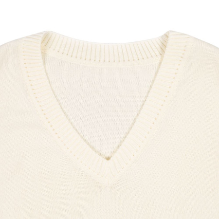 Жилет оверсайз унисекс Tad в сумке, молочно-белый, размер L/XL