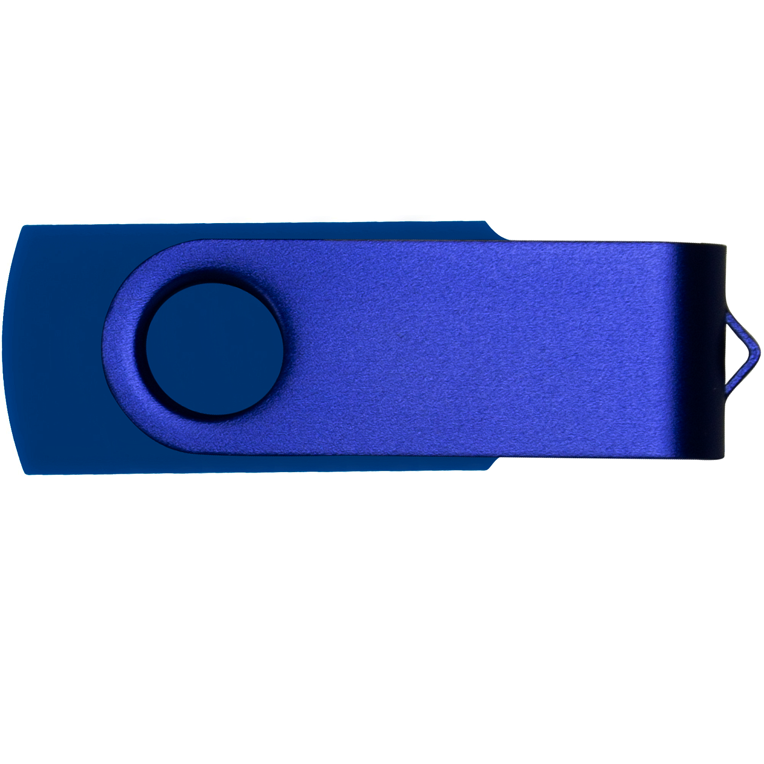 Флеш накопитель USB 2.0 Twister 8GB, пластик Софт Тач/металл, синий/синий