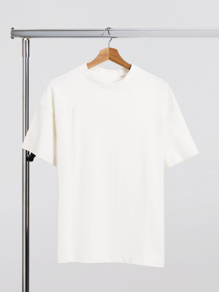 Футболка оверсайз унисекс Sinkopa, молочно-белая, размер XS/S