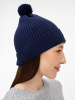 Шапка Catch Match с помпоном, темно-синяя