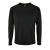 Футболка с длинным рукавом Sporty LSL Men черная, размер 3XL