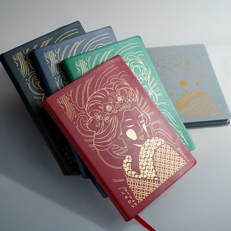 Бизнес-блокнот LADY, формат А5, бордовый, блок в клетку