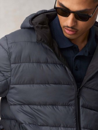 Куртка-парка унисекс Reverse, черная, размер 3XL