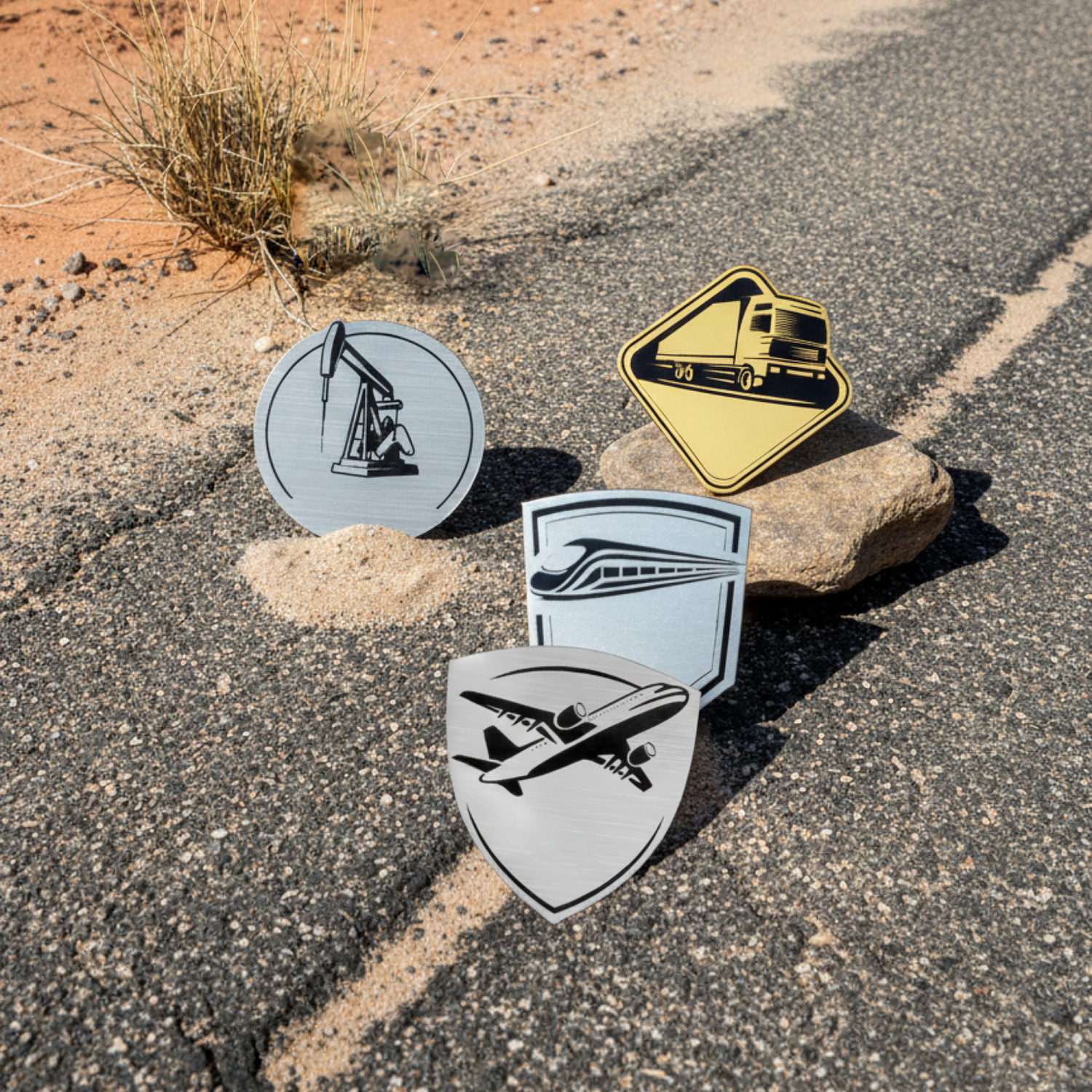 Шильд-наклейка поезд, золото