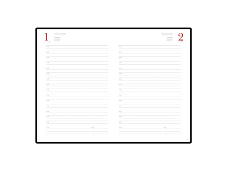 Ежедневник А5 полудатированный Boss, черный