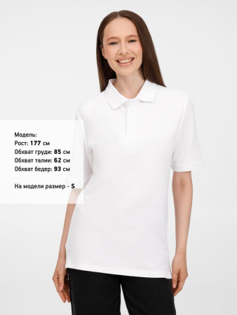 Рубашка поло унисекс Upswing, белая, размер S