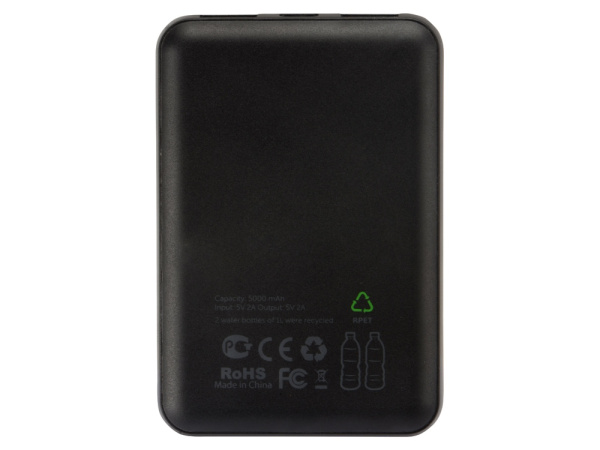Внешний аккумулятор из rPET Reborn, 5000 mAh