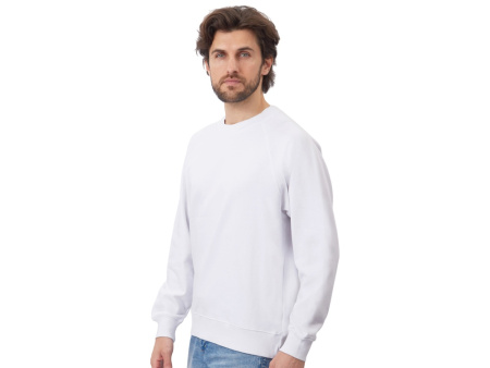Свитшот оверсайз с рукавом реглан Belgrade, унисекс, белый