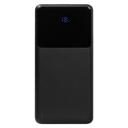 Внешний аккумулятор (powerbank) «Stream 20», 20 000 mAH, с двумя зарядными шнурами,  22,5W (Ватт)  super fast charge, Power Delivery (PD) 25.5W (dfnn), c цифровым дисплеем для контроля заряда, черный
