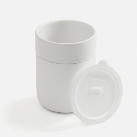 Кружка Nabo с силиконовым держателем, белая