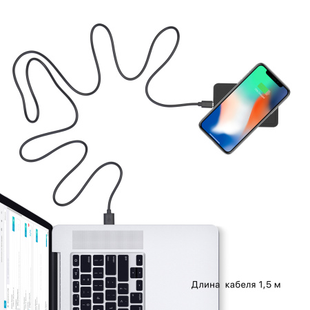 Настольное беспроводное зарядное устройство "Touchy" Настольное беспроводное зарядное устройство "Touchy"