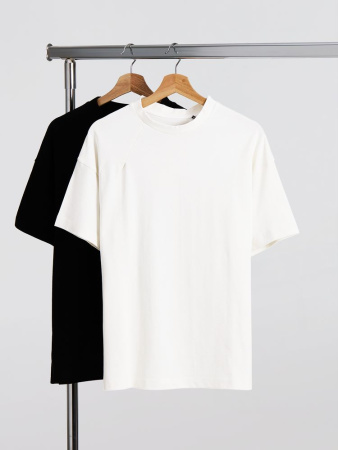 Футболка оверсайз унисекс Sinkopa, молочно-белая, размер M/L