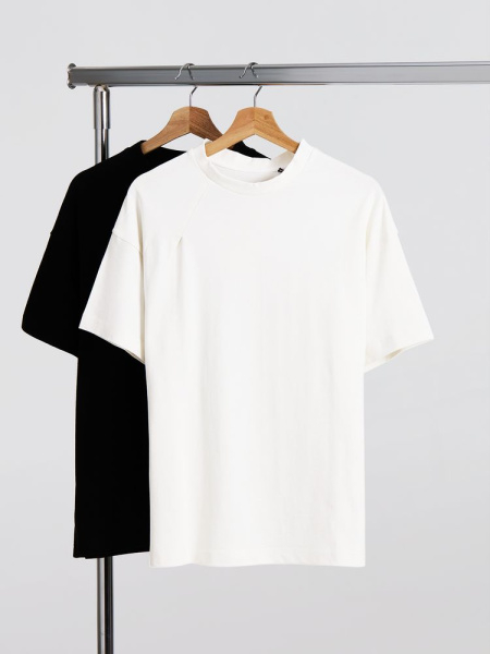 Футболка оверсайз унисекс Sinkopa, молочно-белая, размер XS/S