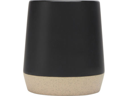 Dolce керамическая кружка объемом 300 мл с матовой отделкой, сплошной черный