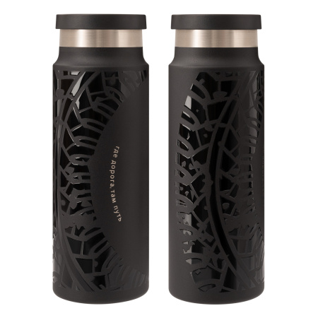 Термобутылка вакуумная герметичная Аллегра (Allegra), черная