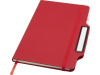 Nexus блокнот формата А5 в твердой обложке с ручкой и карандашом - Красный